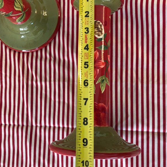 Royal Doulton, 9" Holiday Candle Holders - Picture 3 of 6